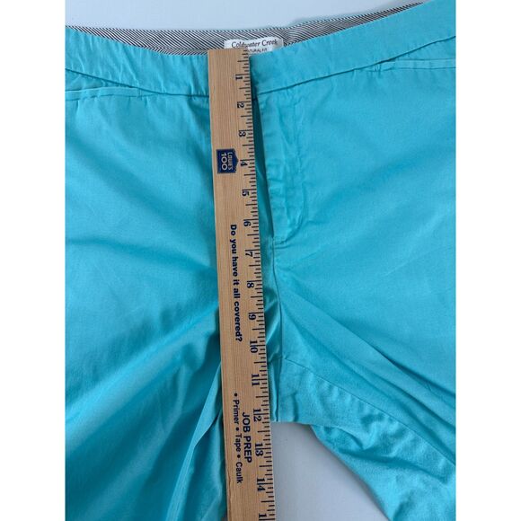 Coldwater Creek Women's Blue Natural Fit Shorts Size 14 - Picture 9 of 11